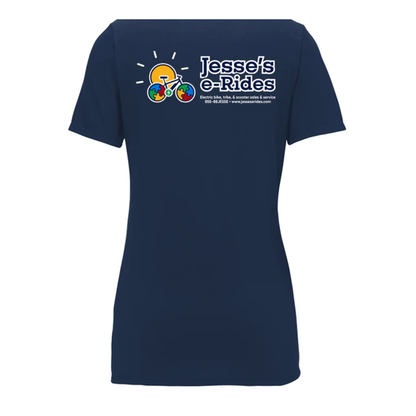 Jesse’s e-Rides Women’s Scoop Neck Tee – Classic Logo