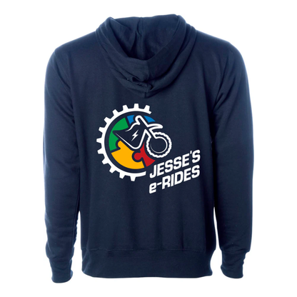 Jesse's e-Rides Midweight Pullover Hoodie with E-Moto Logo