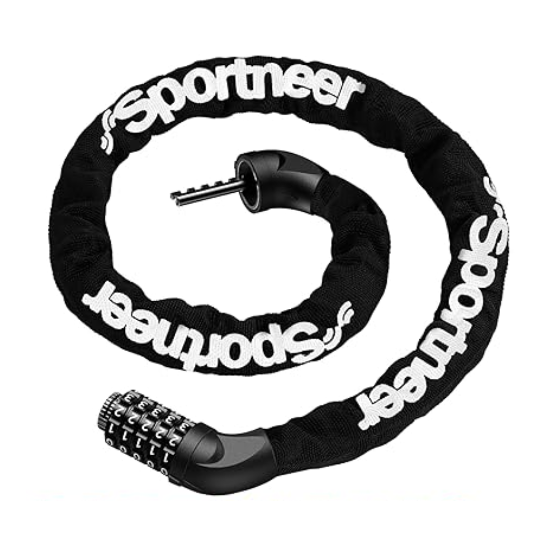 Sportneer Bike Lock – 5-Digit Combination High Security Chain Lock