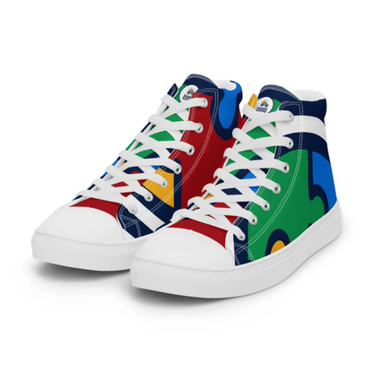 Jesse's e-Rides Men’s High Top Canvas Shoes – Ride in Style!