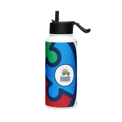 Jesse’s e-Rides Stainless Steel Water Bottle with Straw Lid – Stay Hydrated in Style!