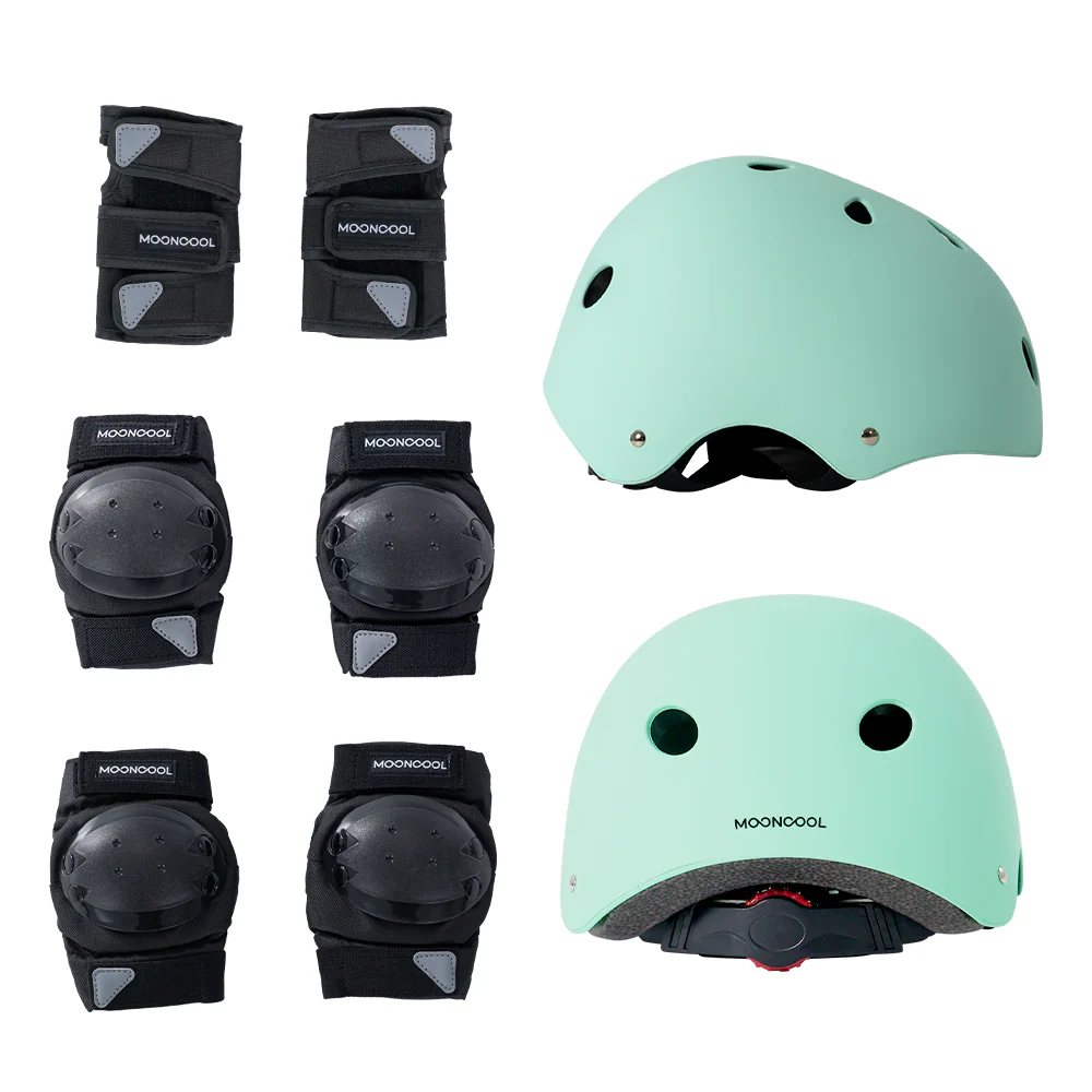 Mooncool Youth Protective Gear (Helmet + Pads Set)