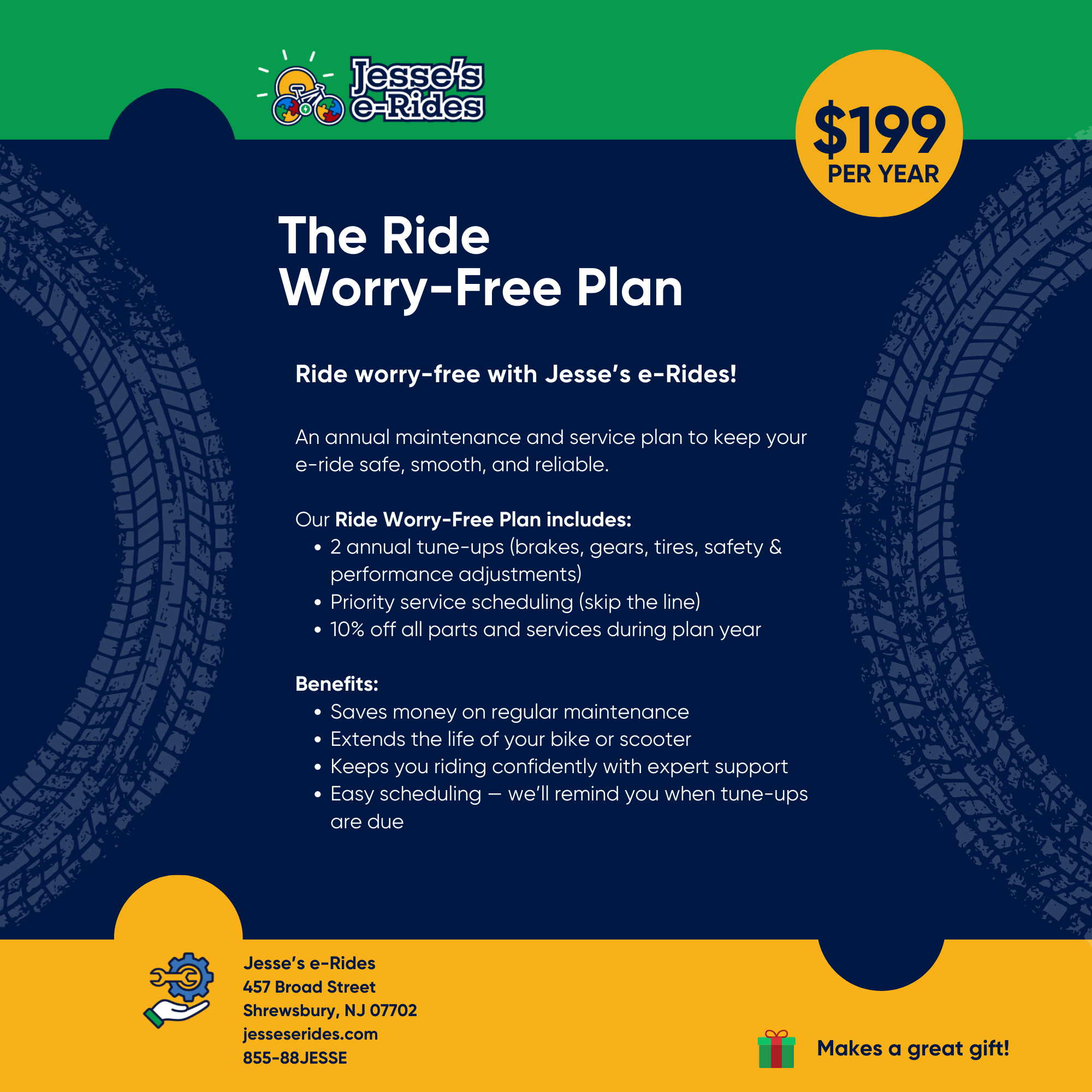 Ride Worry-Free Plan – Jesse's e-Rides