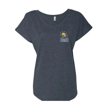 Women’s Dolman T-Shirt – Soft, Stylish & Branded with Heart 💙