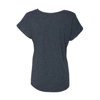 Women’s Dolman T-Shirt – Soft, Stylish & Branded with Heart 💙