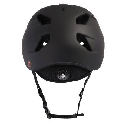Bern Allston DVRT Bike Helmet in Matte Black, rear view