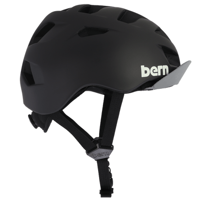 Bern Allston DVRT Bike Helmet in Matte Black, side view