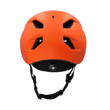 Bern Allston DVRT Bike Helmet in Matte Flame, rear view