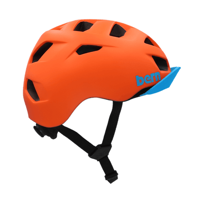 Bern Allston DVRT Bike Helmet in Matte Flame, side view