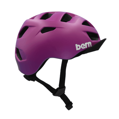 Bern Allston DVRT Bike Helmet in Matte Purple, side view