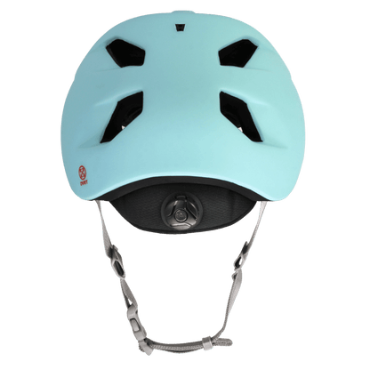 Bern Allston DVRT Bike Helmet in Matte Sky, rear view