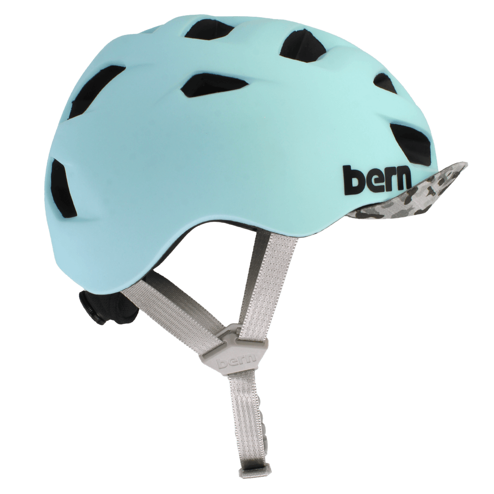 Bern Allston DVRT Bike Helmet in Matte Sky, side view