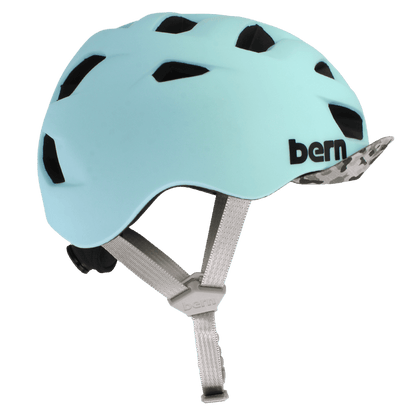 Bern Allston DVRT Bike Helmet in Matte Sky, side view