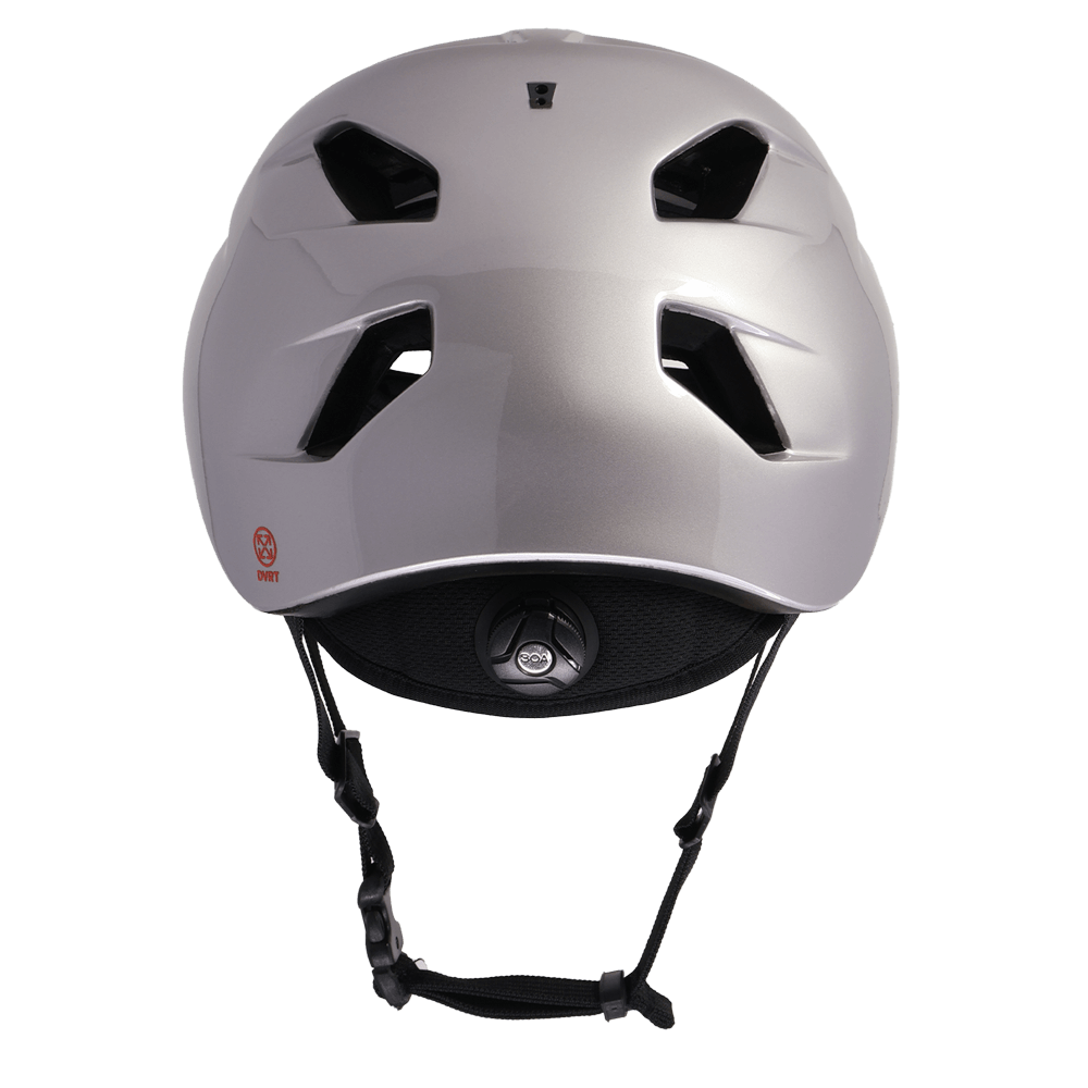 Bern Allston DVRT Bike Helmet in Metalic Gray, rear view
