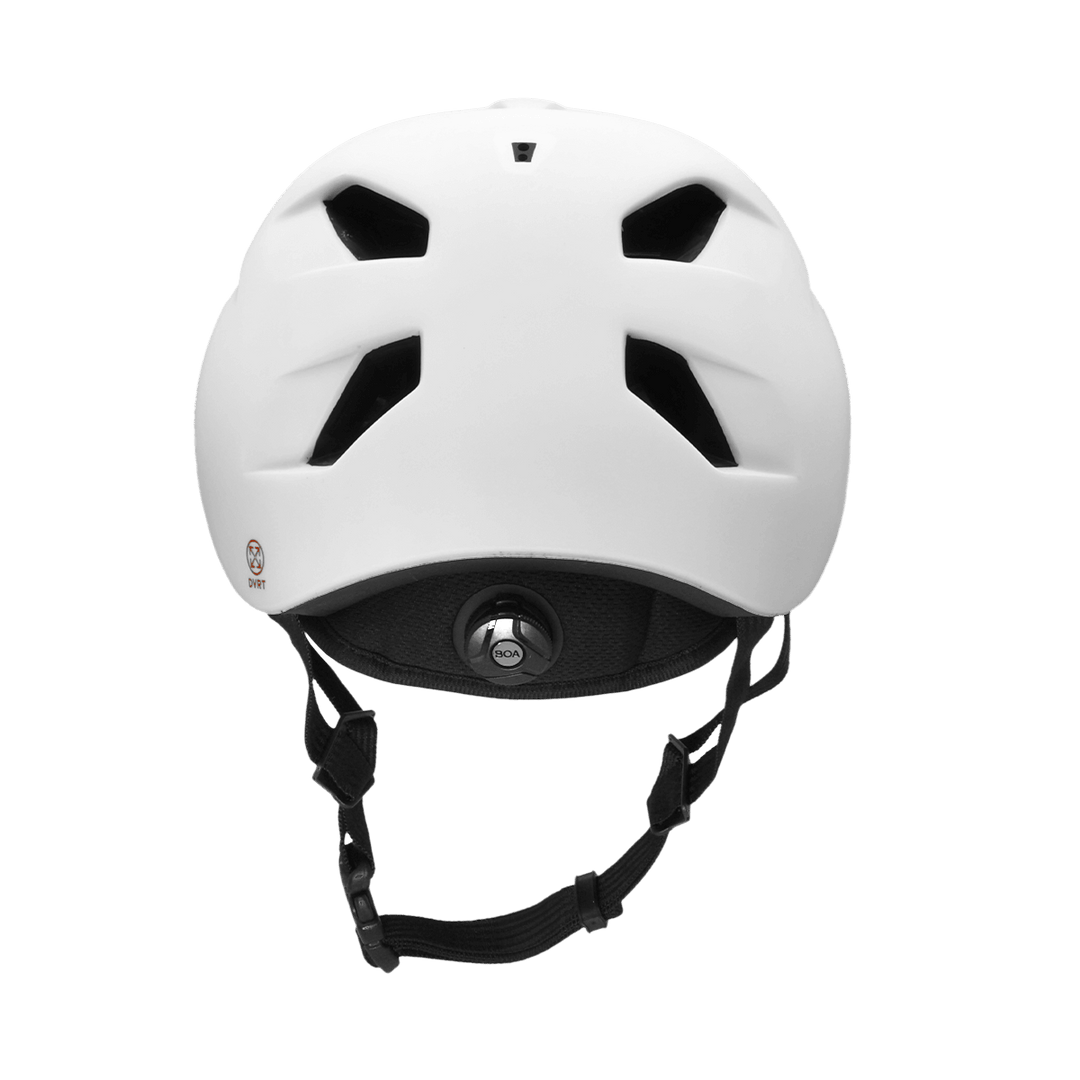 Bern Allston DVRT Bike Helmet in Satin White, rear view