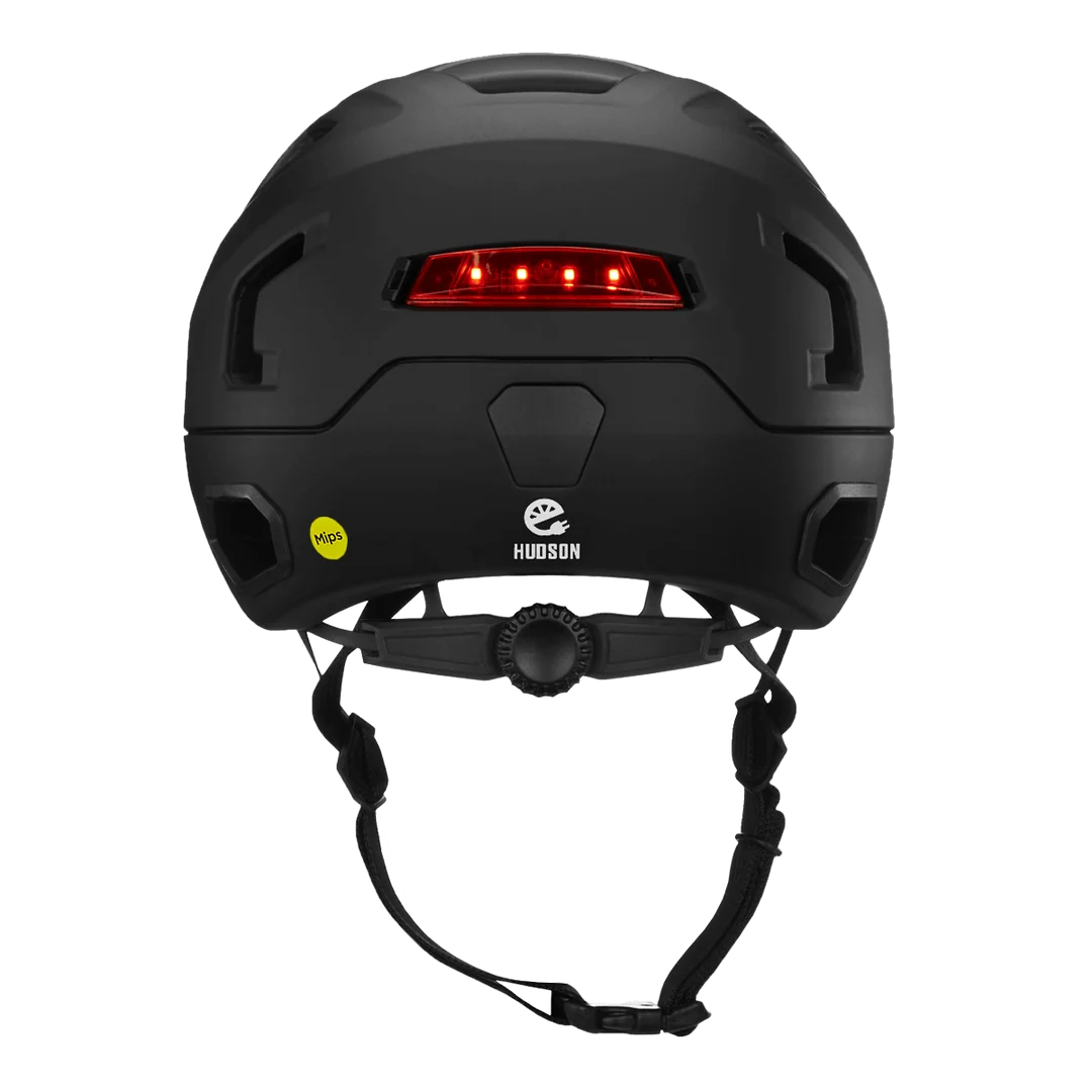 Bern Hudson MIPS bike helmet in Matte Black, side view