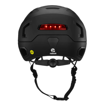 Bern Hudson MIPS bike helmet in Matte Black, side view