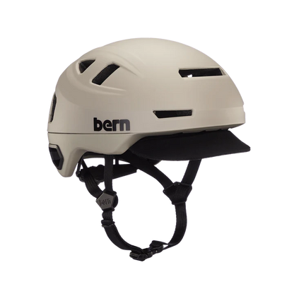 Bern Hudson MIPS bike helmet in Matte Sand, side view