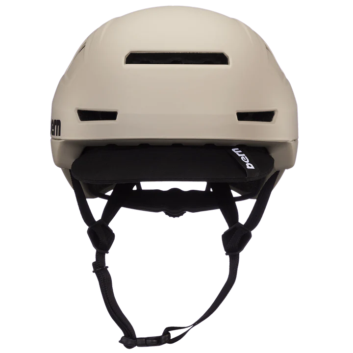 Bern Hudson MIPS bike helmet in Matte Sand, top view