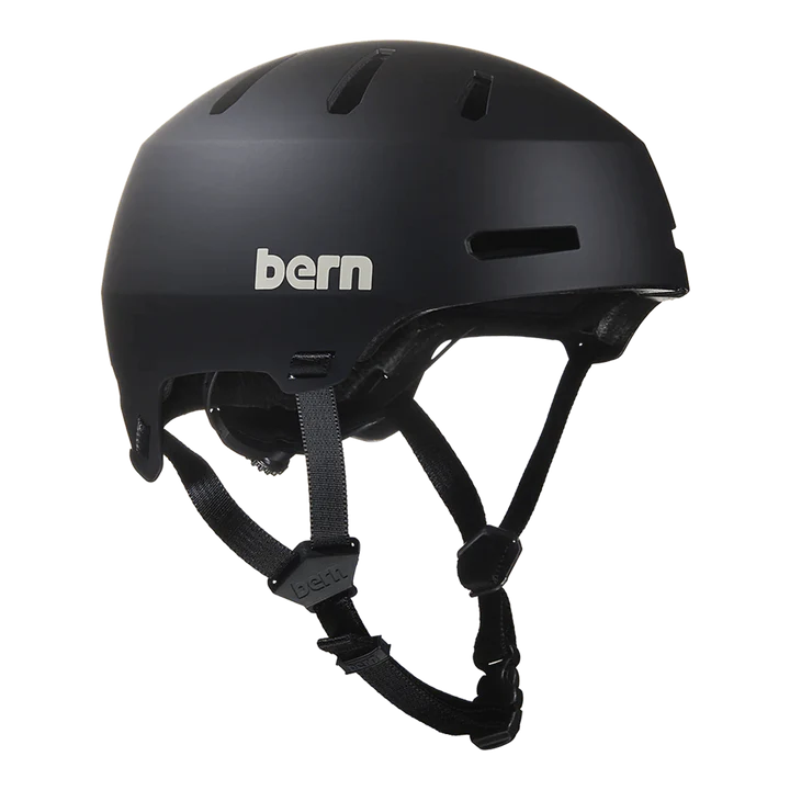 Bern Macon 2.0 Jr. DVRT Bike Helmet in Matte Black, view 1