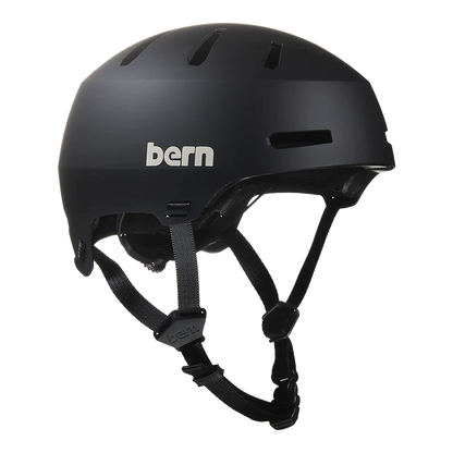 Bern Macon 2.0 Jr. DVRT Bike Helmet in Matte Black, view 1