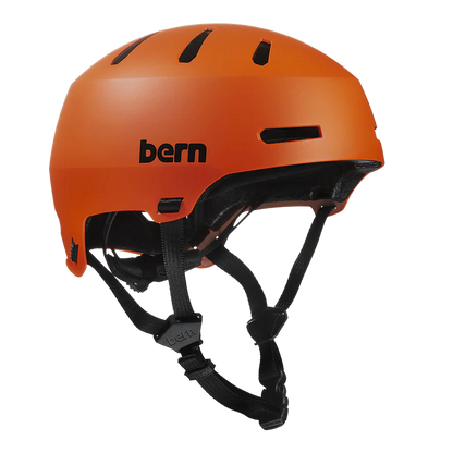Bern Macon 2.0 Jr. DVRT Bike Helmet in Matte Flame, view 1