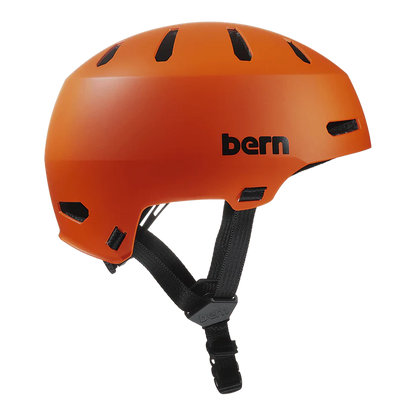 Bern Macon 2.0 Jr. DVRT Bike Helmet in Matte Flame, view 2
