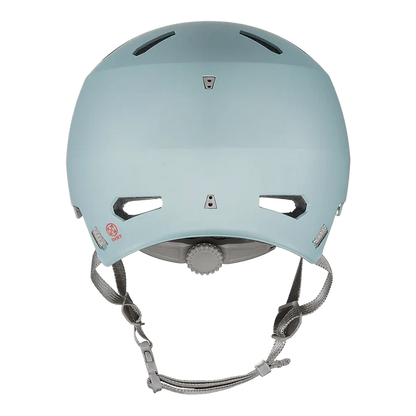 Bern Macon 2.0 Jr. DVRT Bike Helmet in Matte Glacier, rear view