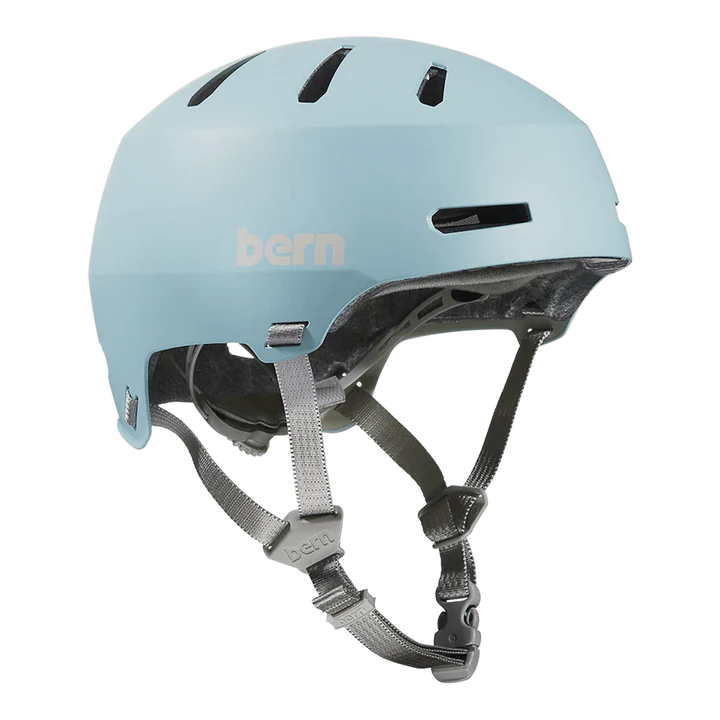 Bern Macon 2.0 Jr. DVRT Bike Helmet in Matte Glacier, view 1