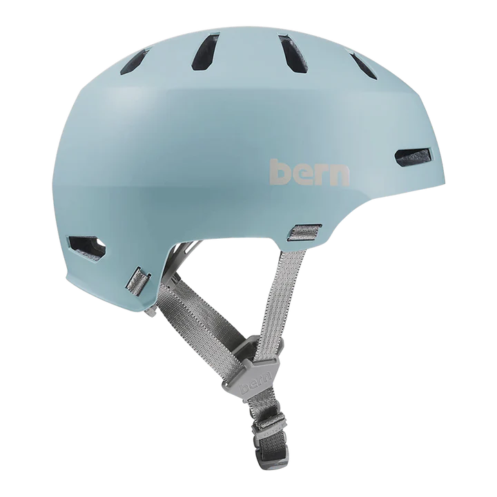 Bern Macon 2.0 Jr. DVRT Bike Helmet in Matte Glacier, view 2