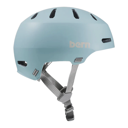 Bern Macon 2.0 Jr. DVRT Bike Helmet in Matte Glacier, view 2