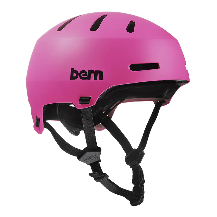 Bern Macon 2.0 Jr. DVRT Bike Helmet in Matte Pink, view 1