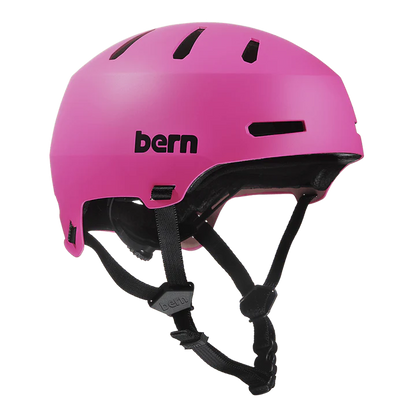 Bern Macon 2.0 Jr. DVRT Bike Helmet in Matte Pink, view 1