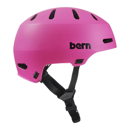 Bern Macon 2.0 Jr. DVRT Bike Helmet in Matte Pink, view 2