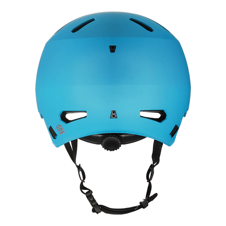 Bern Macon 2.0 Jr. DVRT Bike Helmet in Matte Sky, rear view