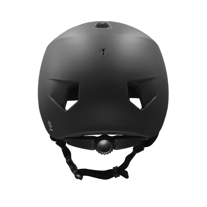 Bern Nino DVRT Youth Bike Helmet in Matte Black, rear view