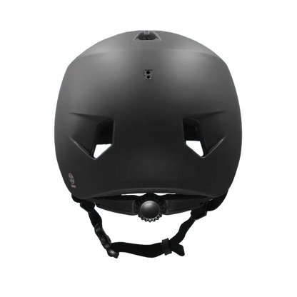 Bern Nino DVRT Youth Bike Helmet in Matte Black, rear view