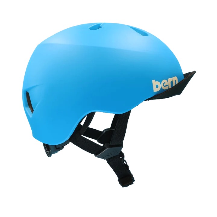 Bern Nino DVRT Youth Bike Helmet in Matte Blue, view 3