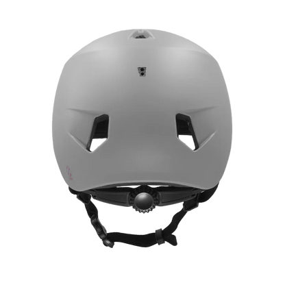 Bern Nino DVRT Youth Bike Helmet in Matte Gray, rear view