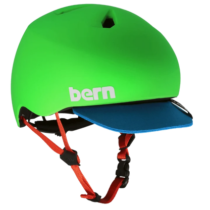 Bern Nino DVRT Youth Bike Helmet in Matte Lime, view 2