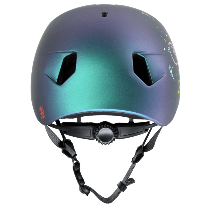 Bern Nino DVRT Youth Bike Helmet in Metallic Space Splat, view 3