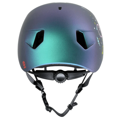 Bern Nino DVRT Youth Bike Helmet in Metallic Space Splat, view 3