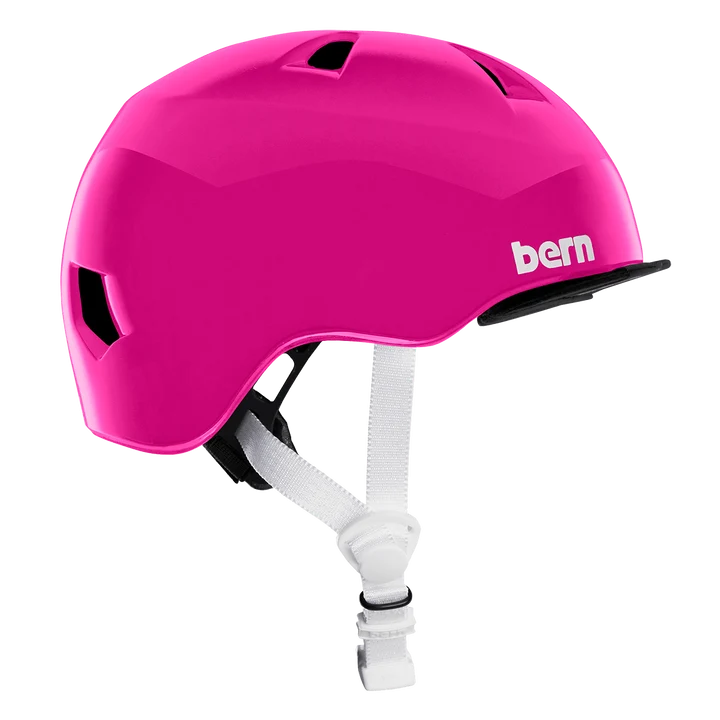 Bern Tigre Youth Bike Helmet in Gloss Pink, view 6
