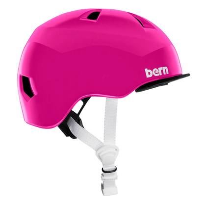 Bern Tigre Youth Bike Helmet in Gloss Pink, view 6