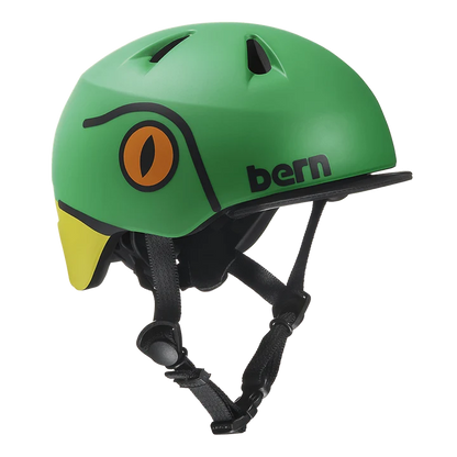 Bern Tigre Youth Bike Helmet in Matte Frog, view 1