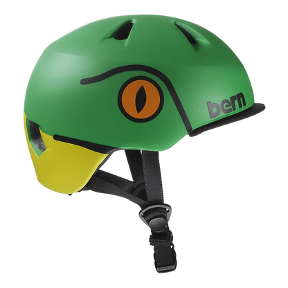 Bern Tigre Youth Bike Helmet in Matte Frog, view 3