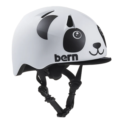 Bern Tigre Youth Bike Helmet in Matte Panda, view 1