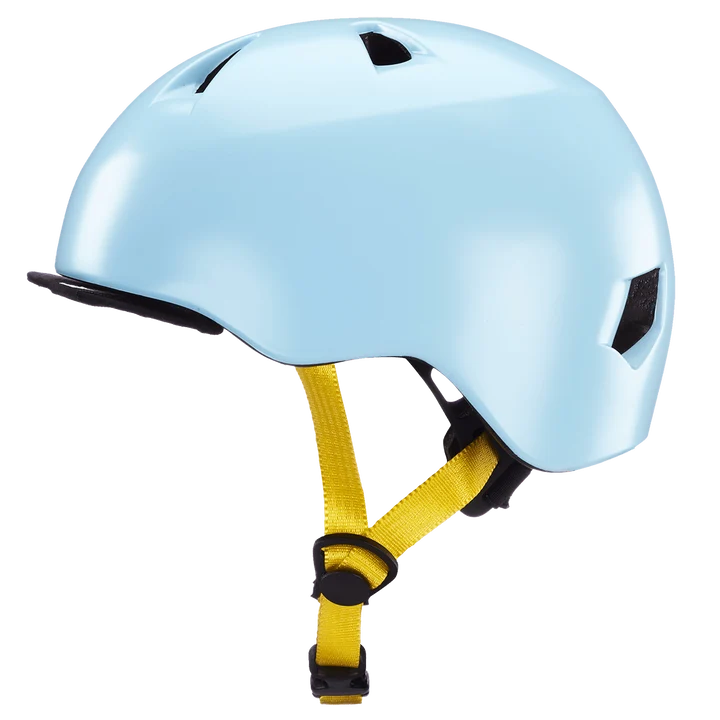 Bern Tigre Youth Bike Helmet in Satin Blue Goldfish, view 2
