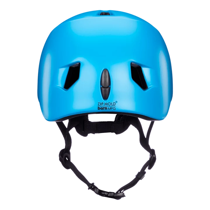 Bern Tigre Youth Bike Helmet in Satin Cyan Blue, view 3