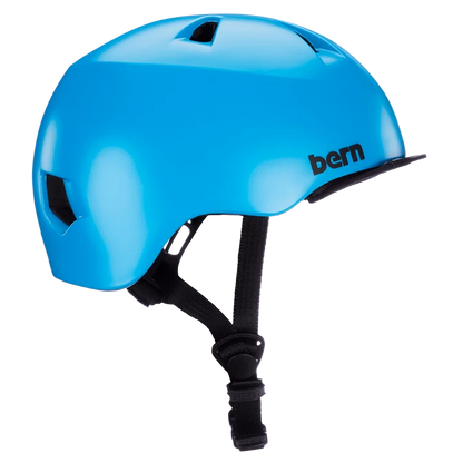 Bern Tigre Youth Bike Helmet in Satin Cyan Blue, view 6